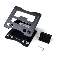 Wozinsky WRS-CPY75DSB alumīnija klēpjdatora un planšetdatora statīvs + bezmaksas viedtālruņa statīvs - melns