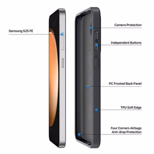 DUX DUCIS apvalks YIND saderīgs ar Magnētisko SAMSUNG S25 FE melns