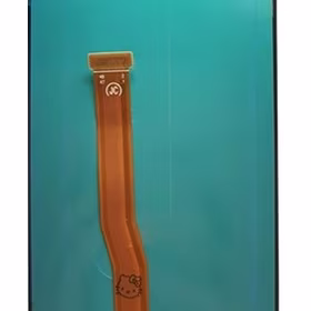 LCD screen Samsung A750 A7 2018 ar touch screen Melns OLED (real size)