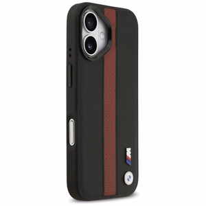 BMW M Perforated Stripe Logo Magnētiskais apvalks iPhone 17 - sarkans
