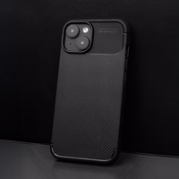 Carbon melns viedtālruņa apvalks Xiaomi Redmi 14C 4G/ 14C 5G / Redmi A4 / POCO C75