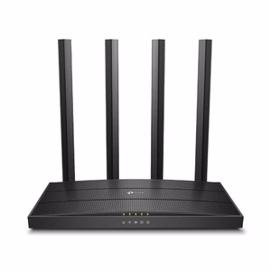 TP-Link ARCHER C6 V4.0 bezvadu maršrutētājs Gigabit Ethernet divjoslu (2.4 GHz / 5 GHz) melns