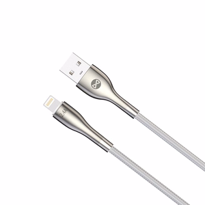 Forever Sleek cable USB - Lightning 1,0 m 2.4A white