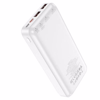 Portatīvais lādētājs (m) Hoco 20000 mAh QC PD 3A 22,5W J101A balts