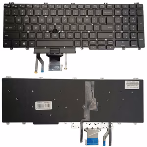 Keyboard DELL Latitude 5500, ar backlight un trackpoint