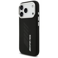 AMG silikona Oversize Rhombs MagSafe apvalks iPhone 17 Pro - melns