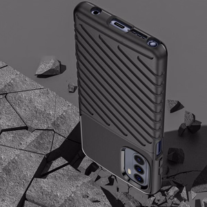Thunder Case гибкий бронированный чехол для Motorola Moto G Stylus 2022 чёрный