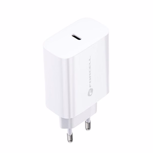 FORCELL F-ENERGY TFK-TC-25WPD ceļojumu lādētājs Type C PD QC4.0 3A 25W balts