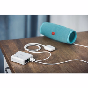 FORCELL F-ENERGY daudzfunkcionālais lādētājs 15W 4in1 ar USB/USB-C pieslēgvietu, portatīvo lādētāju 8000mAh un bezvadu uzlādi