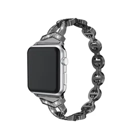 Apple Watch siksnas cilpa (f) 42/44/45 dizains 3 - melna (f)
