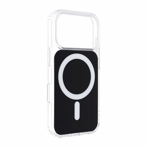 Case for iPhone 17 Pro / 18 Pro (low camera edge) Clear Fusion Mag Cover compatible with MagSafe black