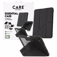 Care by PanzerGlass Y formas apvalks iPad Pro 11" 2025 / 2024 planšetdatoram - melns