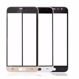 Outer Screen Glass Saderīgs ar Samsung J320 J3 2016 Zeltains HQ