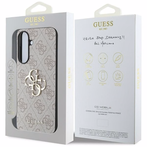 Guess Big 4G Logo Classic Logo viedtālruņa apvalks Samsung Galaxy A56 - rozā