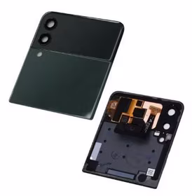 LCD screen Samsung F711 Z Flip3 5G ar touch screen ar frame (Outer) Zaļš original (used Grade B)