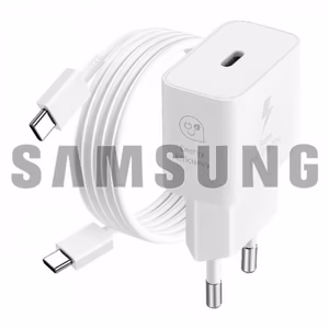 Charger Samsung EP-T2510NW White 25W (incl. packing) + Type-C cable / 100% Genuine