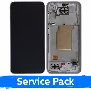 LCD displejs, kas saderīgs ar Samsung A356 A35 5G ar rāmi / ceriņi / (servisa pakete)