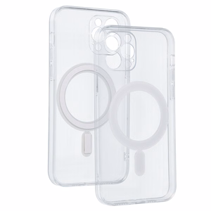 TEL PROTECT Magnētiskais silikona apvalks Iphone 12 Pro caurspīdīgs