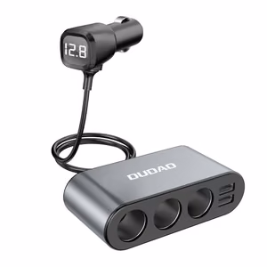 Автомобильное зарядное устройство Dudao (R1Pro) (2xUSB; 3x разветвитель прикуривателя) чёрный