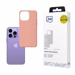 Viedtālruņa apvalks iPhone 14 Pro no 3mk Matt Case sērijas - rozā