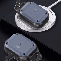 Tech-Protect Rough Hook viedtālruņa apvalks ar karabīni Apple AirPods Pro 1 / 2 - zils