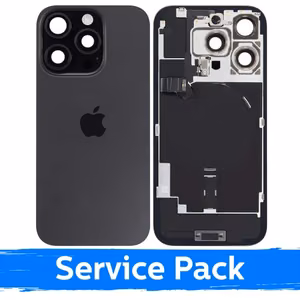 Aizmugurējais vāciņš saderīgs ar Apple iPhone 16 Pro / Black Titanium / (Service Pack)