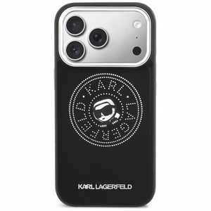 Karl Lagerfeld Point & Karl Sketch MagSafe Maciņš for iPhone 17 Pro Max - melns
