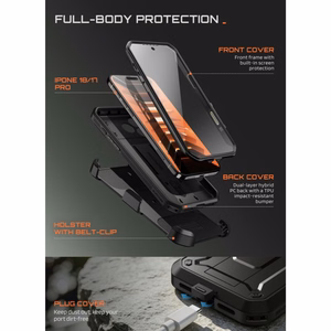 Supcase Unicorn Beetle Pro vāciņš iPhone 18 Pro / 17 Pro – melns