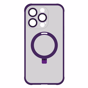 Tel Protect Magical magnētiskais MagSafe viedtālruņa apvalks ar statīvu Iphone 15 Plus, violets
