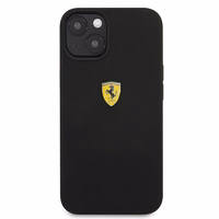 Ferrari FESSIHCP13SBK iPhone 13 mini 5.4" melns/melns cietais viedtālruņa apvalks silikona