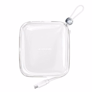 Portatīvais lādētājs Joyroom JR-L005 balts 10000mAh 12W (PD / QC3.0) + integrēts Lightning kabelis