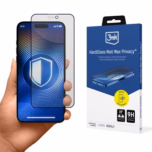 Tempered Glass 3mk Hardglass Matt Max Privacy for Apple iPhone 15 Pro Max
