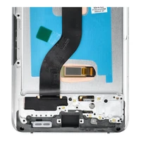 LCD ekrāns SAMSUNG S20 Plus balts SOFT OLED ar rāmi