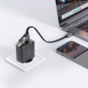 Acefast C13-05 USB-C - USB-A / USB-C kabelis 480Mb/s 3A 0,2 m - melns