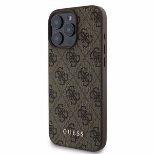 Guess 4G Classic viedtālruņa apvalks iPhone 16 Pro - brūns