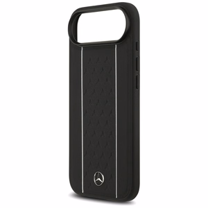 Mercedes Ādas Zvaigznes Raksts Svītras Magnētiskais viedtālruņa apvalks iPhone Air - melns