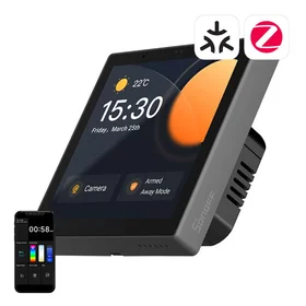 Viedais vadības panelis WiFi/Bluetooth/ZigBee Matter Sonoff NSPanel Pro (melns)