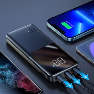 Внешний аккумулятор Power Bank Joyroom (JR-QP191) 10000mAh (2xUSB; 1xUSB-C; 22.5W) чёрный