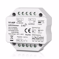 V1-H/P Kontrolieris, 12-48V, 1x 8A, spiedpoga dimmers