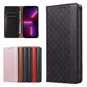 Magnētiskais siksniņas viedtālruņa apvalks iPhone 14 atverams apvalks maks mini ar statīvu melns