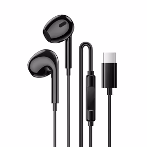 Borofone Austiņas BM100 Max Fuente ar mikrofonu Type C (DAC) melnas