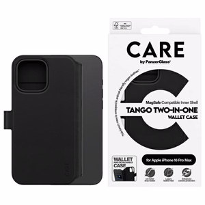 CARE by PanzerGlass Tango 2in1 maks Magnētiskais viedtālruņa apvalks iPhone 16 Pro Max - melns