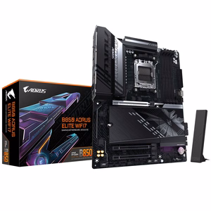 GIGABYTE B850 AORUS ELITE WIFI7 mātesplate - AMD Ryzen 9000 Series CPUs, 14+2+2 Phases Digital VRM, up to 8200MHz DDR5 (OC), 1xPCIe 5.0 + 2xPCIe 4.0 M.2, 2.5 LAN, WIFI 7, USB 3.2 Gen 2x2