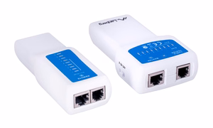 Lanberg NT-0402 network cable tester PoE tester zils, balts