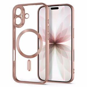 Tech-Protect MagFlex maciņš, paredzēts iPhone 17, caurspīdīgs rozā