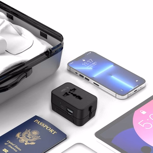 TECH-PROTECT TA300 ceļojumu adapteris EU / UK / US / AU melns
