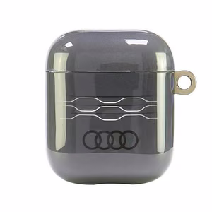 Audi IML ģeometrisks raksts AirPods 1 / 2 apvalks - pelēks