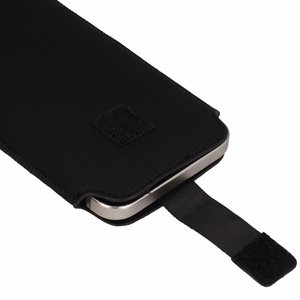 HIT viedtālruņa maksts (izmērs XL) Iphone 15/15 Pro/Iphone 16/16 Pro/Samsung S24/S24 Plus/S25/S25 Plus/A53/A55 5G dizains 1 melns