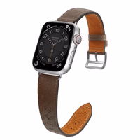Ādas siksniņa Apple Watch 38 / 40 / 41 mm aproce – tumši brūna