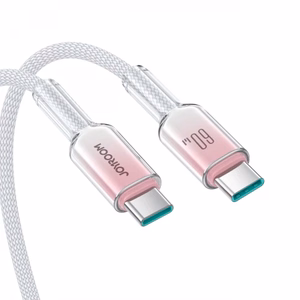 USB kabelis Joyroom S-A42 balts Type-C / Type-C 120cm (līdz 60W)